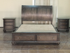  RUDEN   QUEEN   4 PIECE  TALLBOY BEDROOM SUIT  (8221) BED WITH 2 FOOTEND DRAWERS  (MODEL - 7-5-15-18-7-9-1) - BURNISHED CHERRY