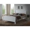 EMPRESS KING 4 PIECE HARDWOOD / MDF TALLBOY  BEDROOM SUITE - WHITE