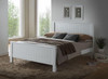 KING EMPRESS HARDWOOD / CUSTOM-WOOD BED (2-18-15-4-9-5) - WHITE