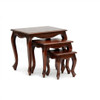 QUEEN ANN NEST OF TABLE (SET OF 3) - MAHOGANY