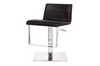 JAYE  LEATHERETTE GASLIFT & SWIVEL BARSTOOL SEAT: 630-840(H)  (VJY-1071) - BLACK