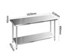 JASMIN 304 STAINLESS STEEL KITCHEN/ WORK BENCH TABLE 1829(L) - STAINLESS