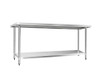 JASMIN 304 STAINLESS STEEL KITCHEN/ WORK BENCH TABLE 1829(L) - STAINLESS
