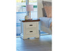 HAMPTONS (CUSTOM MADE) 2 DRAWER BEDSIDE TABLE - 700(H) x 500(W) x 420(D) - ASSORTED COLOURS