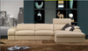 NORWOOD LEATHERETTE 3 SEATER + LHS/RHS CHAISE - AS PICTURED