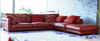 LARRY LEATHERETTE 2 SEATER + 1 SEATER + LHS/RHS CHAISE  -  RED