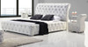 BETHANY KING 3 PIECE (BEDSIDE) LEATHERETTE BEDROOM SUITE WITH DIAMONTES (MODEL: B032#) - ASSORTED COLOURS