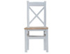  ARBETTA (TT-CBCW-G) CROSS BACK WOODEN SEAT DINING CHAIR - TWO TONE