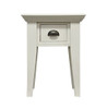  DELAN (WW-094) LAMP TABLE WITH DRAWER -  ANTIQUE WHITE