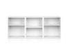 LUMERO 3 PIECE  BOOHSHELF - WHITE