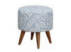  ROUND FABRIC   OTTOMAN - 400(DIA) (MODEL:OT 80 43 RD) - - 430(H) X 400(DIA) -  BLUE