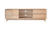 SUMMIT TV UNIT WITH 2 DOOR & 2 DRAWERS - 550(H) x 1795(W) - LIGHT OAK