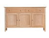 ROBINHOOD (NT-3DS) SIDEBOARD / BUFFET WITH 3 DOORS  & 3 DRAWERS - 1400(W) X 420(D) - OAK