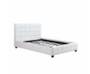 QUEEN BRAVO (V43-BED-BRVQWH) LEATHERETTE BED - WHITE