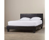 KING  MONDEO LEATHERETTE  BED  - BLACK