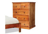  PINEHURST SINGLE OR KING SINGLE  3 PIECE TALLBOY BEDROOM SUITE - BLACKWOOD