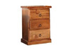 PINHURST 3  DRAWER BEDSIDE  TABLE-  BLACKWOOD