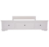 CHANELLE KING 4 PIECE (TALLBOY) BEDROOM SUITE (22-9-5-14-14-1) - WHITE