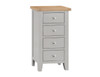 SPENCER (TT-4DC-G) 4 DRAWER CHEST - GREY / LIGHT OAK (2 TONE)