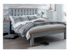 SPENCER QUEEN OR DOUBLE 5 PIECE DRESSER BEDROOM SUITE - GREY  / LIGHT OAK (2 TONE)