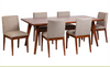  CLARA DINING TABLE ONLY  2000(L) X 1000(W) - WALNUT