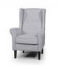 BLISS UPHOLSTERED CHAIR - FIESTA ALMOND / DARK TIMBER LEGS