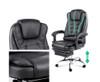 COMBO EXECUTIVE 8 POINT MESSAGE RECLINER CHAIR - BLACK