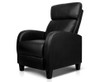 LANDRON LEATHERETTE  OFFICE CHAIR  - BLACK