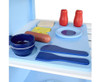 BERRY 18 PIECE KIDS  WOODEN KITCHEN COOKWARE CHEF PLAY SET - BLUE