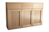 MORGAN (AUSSIE MADE) 3 DOOR / 3 DRAWER BUFFET - TASSIE OAK COMBINATION -   900(H) X 1300(W)  - ASSORTED COLOURS