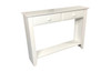 MANILLA (AUSSIE MADE) HALL TABLE / CONSOLE WITH 2 DRAWERS & MAGAZINE RACK - 900(H) X 1200(W) - WHITE, ANTIQUE WHITE, WHITEWASH & BRUSHED COLOURS