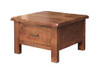 JAYDEN(3737) LAMP TABLE WITH DRAWER  - 700(W) X 700(D) -(MODEL - 7-5-15-18-7-9-1) -NUTMEG