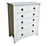 TOKYO (AUSSIE MADE) TALLBOY WITH 6 DRAWERS - 1285(H) x 1060(W) - ASSORTED PAINTED COLOURS