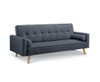 ARTISS 3 SEATER  FABRIC SOFA  - CHARCOAL