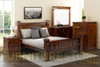 LEGIONS KING 5 PIECE (DRESSER) BEDROOM SUITE - BALTIC OR WALNUT (PICTURED)