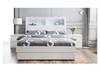 KING SINGLE ROGAN BED WITH 3 DRAWERS - (SIDE / SIDE / FRONT) - (MODEL:LS 718 KS) - HIGH GLOSS WHITE