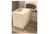 ROGAN BEDSIDE TABLE WITH 2 DRAWERS - (LS 718 BS) - HIGH GLOSS WHITE