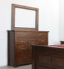 PARSONS DRESSING  TABLE WITH MIRROR - ASSORTED STAINED COLOURS