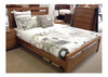  KING  TAMILA  HARDWOOD  BED FRAME - (MODEL:19-20-1-18-11)  - AS PICTURED 