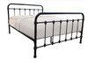 QUEEN MARLEY METAL BED - BLACK OR WHITE