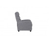 HARAN LINEN FABRIC RECLINER  ARMCHAIR - GREY