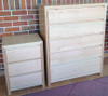 MORGAN 7 DRAWER TALLBOY (NOT 6 AS PICTURED) WITH LEG BASE - TASSIE OAK COMBINATION - ASSORTED COLOURS