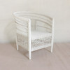  MOROCCO SINGLE  RATTAN CHAIR  - WHITE 