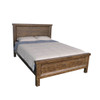 CHRISTINE RECYCLED PINE QUEEN 4 PIECE (TALLBOY) BEDROOM SUITE - AGED ROUGH SAWN