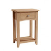 ELEGANCE 1 DRAWER OAK TELEPHONE TABLE  (7-1-15) - LIGHT OAK