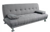 BRANDIN  3 SEATER FABRIC SOFA BED WITH ARMREST  -  LIGHT GREY