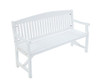 GANY  OUTDOOR 2 SEATER OUTDOOR BENCH WITH ARMREST -840(H) X 1600(W)- WHITE