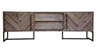 COUNTRY  2 DOORS + DRAWERS TV UNIT  WITH METAL LEGS (18-15-13-1) 600(H) X 1800(W) - OAK