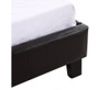 SINGLE  MARSHELLOW  LEATHERETTE BED FRAME  - BROWN