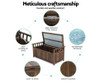 MANDERSON SOLID PINE OUTDOOR / INDOOR STORAGE BENCH / BOX - AS PICTURED